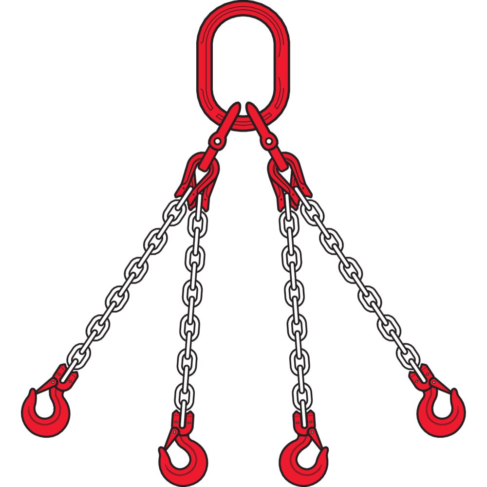 Four Leg Chain Slings For Lifting Certex UK